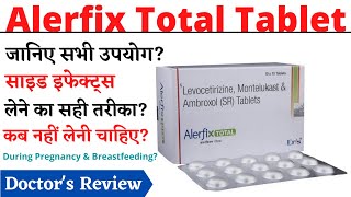 Alerfix Total Tablet  Levocetirizine montelukast amp ambroxol sr tablets in hindi [upl. by Leandra789]