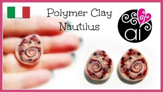 Polymer Clay Tutorial  Murrina Ammonite  Nautilus Cane  Italiano [upl. by Bertila970]