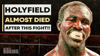 The Fight That NEARLY KILLED Evander Holyfield [upl. by Oiramrej]