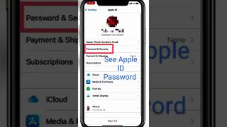 how to check Apple ID password how to see Apple ID password how to show apple id password [upl. by Maurilla]