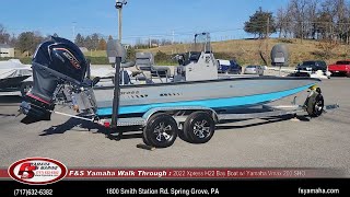 2022 Xpress H22 Bay Boat w Yamaha Vmax 200 SHO Walk Thru  F amp S Yamaha and Marine [upl. by Atsylak173]