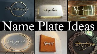 50 Name plates ideas 2023  Name plates ideas for home  Trending name plates ideas [upl. by Aliber]