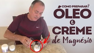 Como preparar o óleo de Magnesio e o creme de Magnesio [upl. by Verdi]