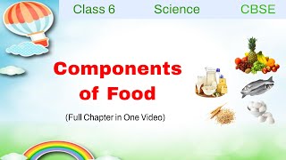 Components of Food  Full Chapter in One Video  Class 6 Science NCERT  in hindi [upl. by Tedie419]