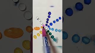 Water drop colours mixing 🎨🖌️♥️art colors shorts satisfying shortsfeed [upl. by Hoagland]