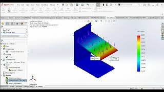 Load Analysis in SOLIDWORKS Static Stress Displacement Strain [upl. by Weinert]