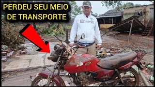 ELE PERDEU SEU ÚNICO MEIO DE TRANSPORTE  CHEIA CASTIGANDO O RS [upl. by Nedda87]