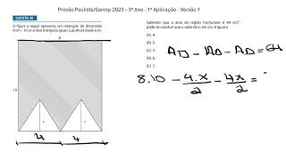 Questão 6  Provão PaulistaSaresp 2023 – 3° Ano  1° Aplicação  Versão 1 [upl. by Ahsiakal218]