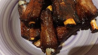 Pork ribs barbecue in air fryer😋 [upl. by Ydnec185]