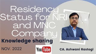 Residency Status for NRI amp MNC Company POEM point of view [upl. by Ocirrej56]