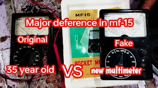 New mf15 Multimeter vs 35 year old multimeter Deference [upl. by Salakcin534]