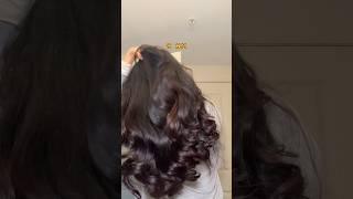 Large bouncy heatless curls using a pillowcase ✨ heatlesscurls largecurls hairtutorial ￼ [upl. by Llerruj939]