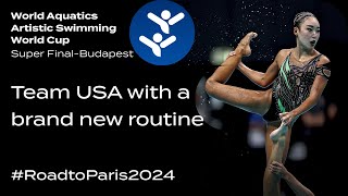 RoadtoParis2024  🇺🇸 Team USA 🇺🇸 present a brand new Acrobatic routine [upl. by Lopes]