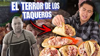 El RETO de CARNITAS el quotGÜEROquot 🌮  Tacos GIGANTES de Medio Kilo 🇲🇽🔥 [upl. by Fredek]