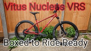 Vitus Nucleus VRS  Boxed to Ride Ready  Setting up your new MTB newbike [upl. by Alrzc]