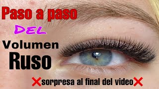 como hacer volumen ruso😱FáCiL😍 PASO A PASO super completo [upl. by Eenhpad]