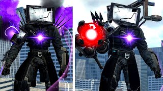 EVOLUTION OF NEW DAMAGED TITAN TV MAN WITH ASTRO CLAW AND SHOCKWAVE CANNON  Skibidi Toilet In GMOD [upl. by Decima]