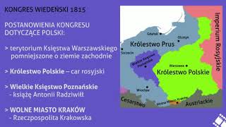 Ziemie polskie po Kongresie Wiedeńskim [upl. by Reivax]