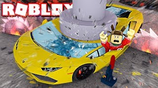 CRUSHING MY LAMBORGHINI IN ROBLOX [upl. by Sidman]