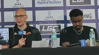 San Miguel postgame press conference after loss to Taoyuan Pilots  EASL [upl. by Stanton]