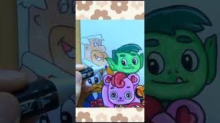 How to color Fred Flintstone from The Flintstones cute art shorts [upl. by Ahsekat119]