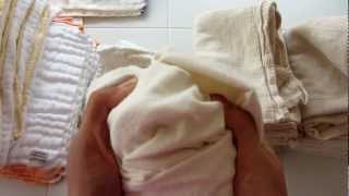 Cloth Diapering Overview Prefolds and Flats [upl. by Winchester635]