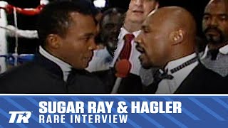 Sugar Ray Leonard amp Marvin Hagler Talk Rematch  RARE BOXING INTERVIEW [upl. by Klinger]