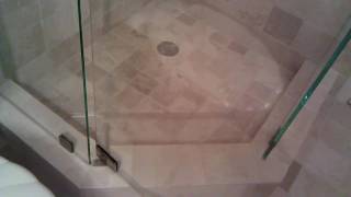 Truly frameless shower door pivot system  Als Quality [upl. by Yetnom509]