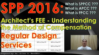 SPP2016 Architect’s FEE Understanding the Method of Compensation Regular Design Services ALE REVIEW [upl. by Afnin]