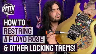 How To Restring A Floyd Rose amp Other Locking Tremolos  Its Not Actually That Hard [upl. by Niwdog]