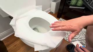 LooREADY flushable toilet seat covers disposable premium quality travel essential Review [upl. by Magnusson]