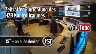 Zeitraffer Einrichtung Leitwarte und AnlagenKontrollraum des HelmholzZentrums durch JST Jungmann [upl. by Siraj]