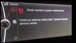 Passenger Restraint System Malfunction  BMW [upl. by Drarrej802]