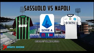 SASSUOLO vs NAPOLI  SERIE A  RECUPERO 21° Giornata  live livestream [upl. by Aicileb]