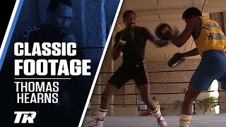 THOMAS HEARNS TRAINING WITH EMANUEL STEWARD  VINTAGE BOXING FOOTAGE [upl. by Edward932]