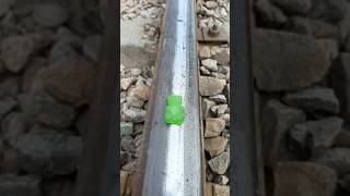 Train 🚂 vs jelly giggly gummy bear 😍🐻🛁 🍭 shorts train viral candy railway gujranwalaskill [upl. by Nolyarg]