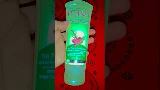 Lotus herbals teatree face wash for oil control viralvideo subscribe [upl. by Oremor]