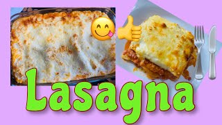 How to make lasagna  Simple Beef lasagna recipe with Bechamel [upl. by Schreck531]