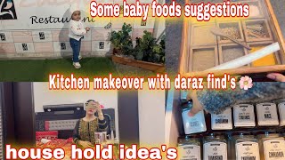 Kitchen makeover amp spacious in reasonable price  daraz find’s  full day routine with my toddler [upl. by Hawkie]