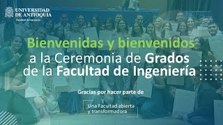 Ceremonia de grados de la Facultad de Ingeniería 13 de septiembre 2024  Pregrado [upl. by Oramlub]