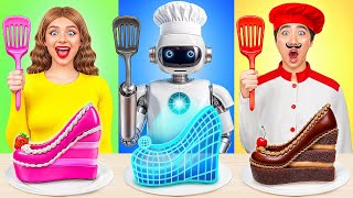 Reto De Cocina Yo vs Abuela Con un Robot  Batalla Épica de Comida de Multi DO Smile [upl. by Iramat]