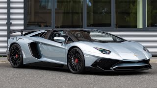 2016 Lamborghini Aventador SV Roadster  Azzurro Thetys  Walkaround 4K [upl. by Aronos]