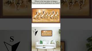 Where to hang 7 horse painting as per vastu  best direction for 7 horse painting  Seven Horses [upl. by Ailuig]