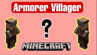 How To Make Armorer Villager In Minecraft  Minecraft Tutorial 117 [upl. by Asor858]