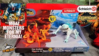 Schleich  Eldrador Creatures Fire Kraken vs Ice Bug Review [upl. by Breh]