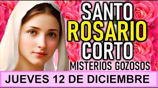 SANTO ROSARIO CORTO DE HOY JUEVES 12 DE DICIEMBRE DE 2024 🌺 MISTERIOS GOZOSOSS [upl. by Beckman]