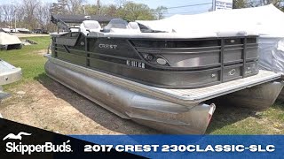 2017 Crest 230 Classic SLC Pontoon Boat Tour SkipperBuds [upl. by Yggep]