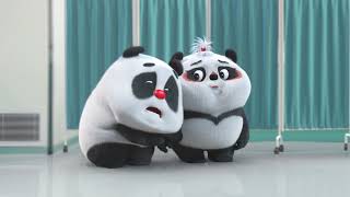 【Bamboo Panda ❤】Plz Stay Strong  Chinese Short Animation  Funny panda shorts [upl. by Sillihp]