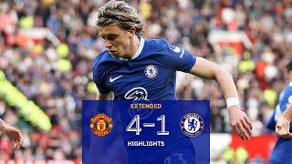 Manchester United 41 Chelsea  Highlights  EXTENDED  Premier League 2223 [upl. by Aeuhsoj735]