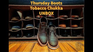 Thursday Boots Chukka in Tobacco Unbox [upl. by Rolyks]